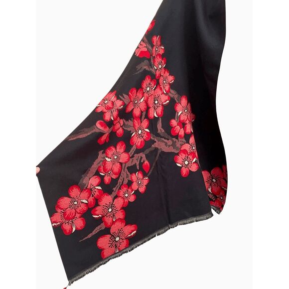 New Pashmina 100% Cashmere Floral Shawl Scarf Wrap - Picture 3 of 6